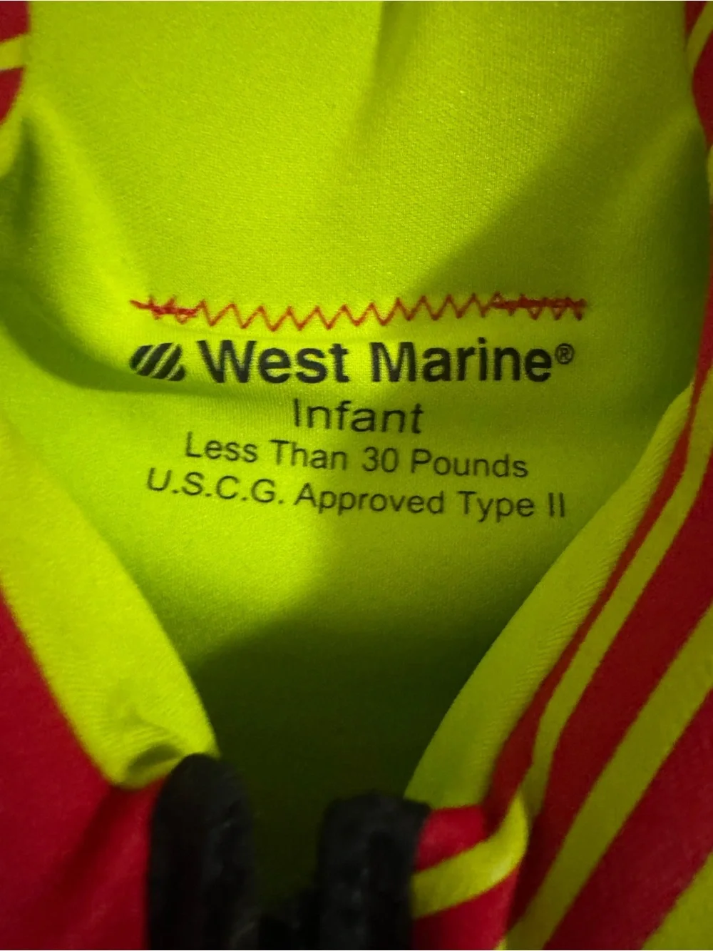West Marine Infant Life Jacket - Red & Neon Yellow
